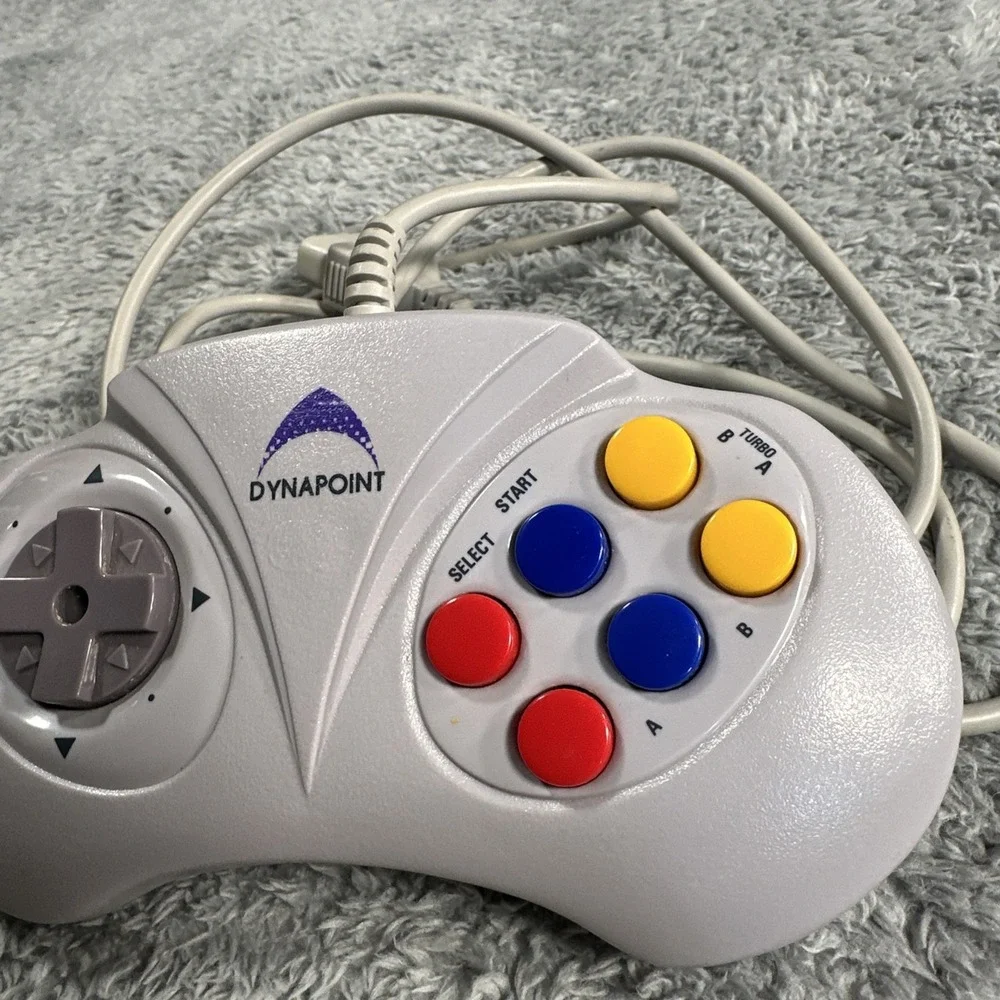 DYNAPOINT GAME STAR NES CONTROLLER PC VINTAGE 1993 Tested Working Retro Video